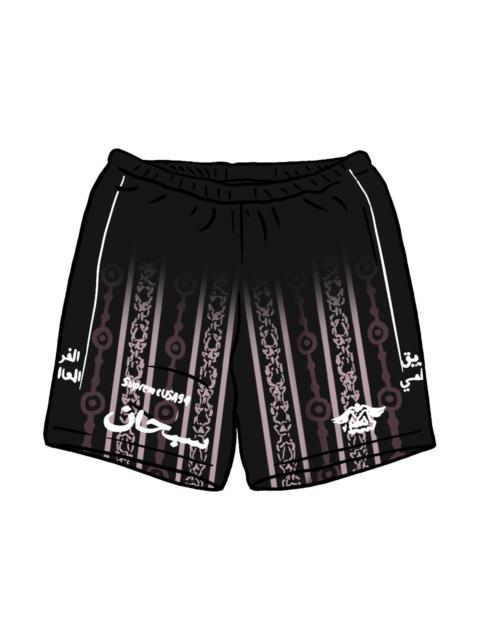 Supreme Arabic Logo Soccer Short Black