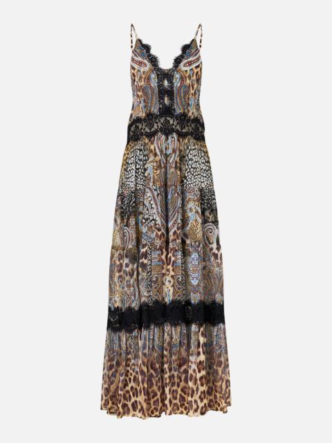 TRAPEZE TIERED DRESS WITH LINING