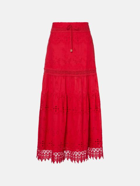 Alessia cotton maxi skirt