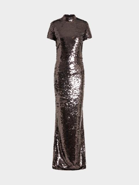 OTIS GOWN IN SQUARE SEQUIN