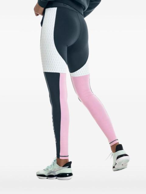 Cosmic colour-block panelled leggings