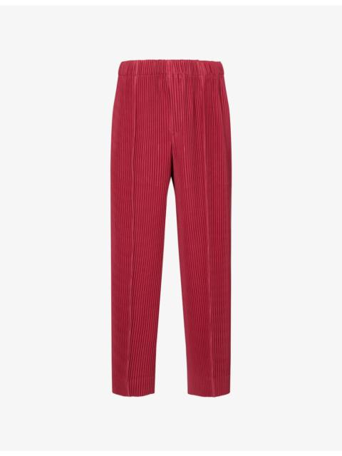 Month Straight-Leg Pleated Knitted Trousers
