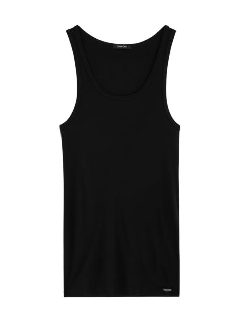 Tom Ford Ribbed Logo Jersey Tank