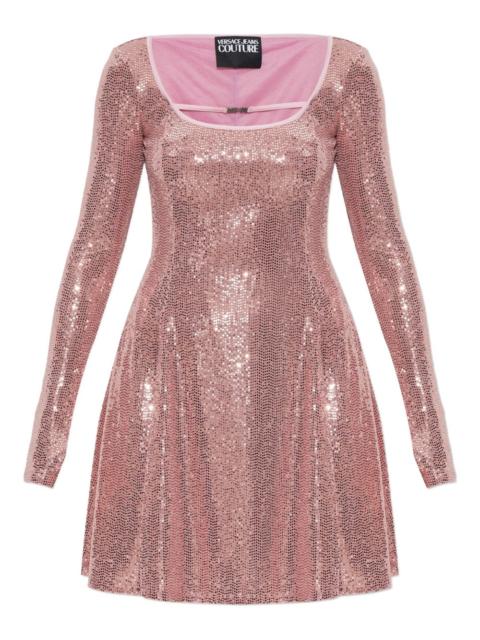 sequin-embellished mini dress