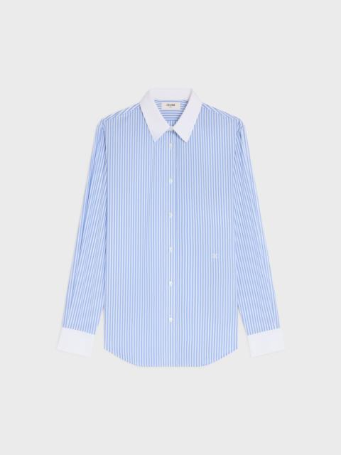 classic shirt IN striped cotton poplin
