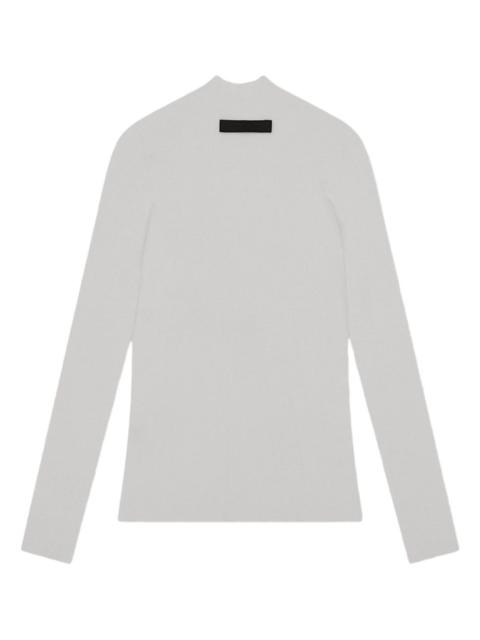 high-neck wool sweater