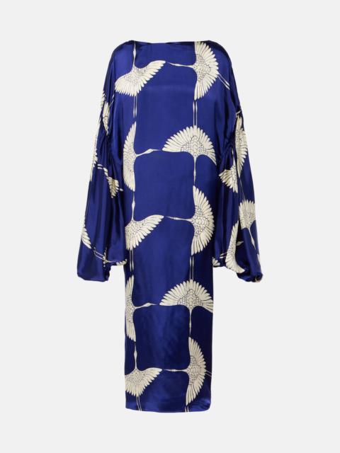 Zelma printed maxi dress