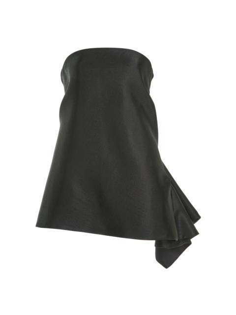 Laure Cotton-Blend Strapless Swing Top black