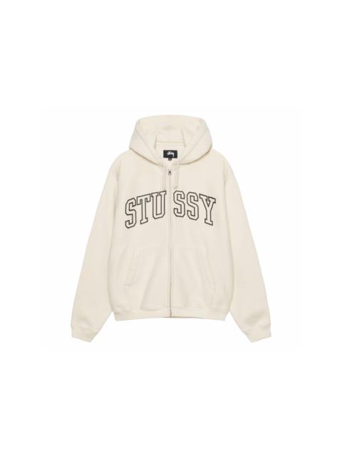 Stussy Outline Zip Hoodie Ivory