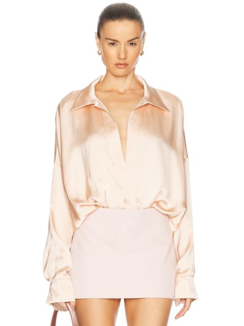 Super Oversized Boyfriend Shirt Bodysuit