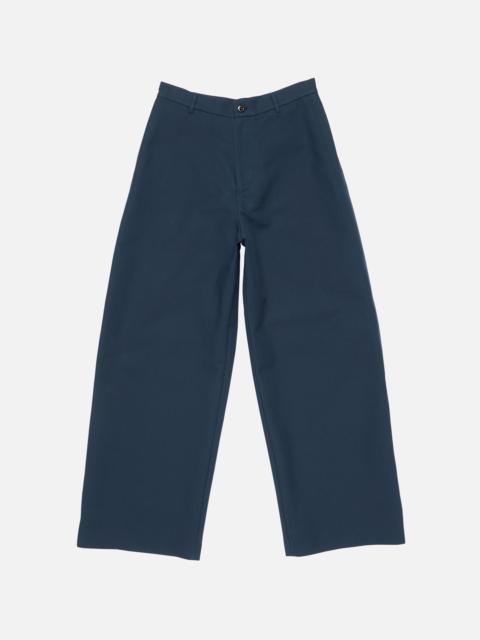 Satin trousers - Navy blue