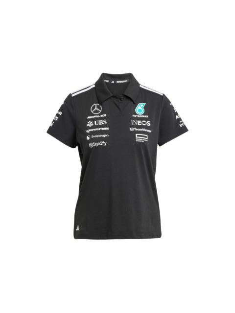 adidas Women's Mercedes AMG Petronas Formula Team Polo Black/White