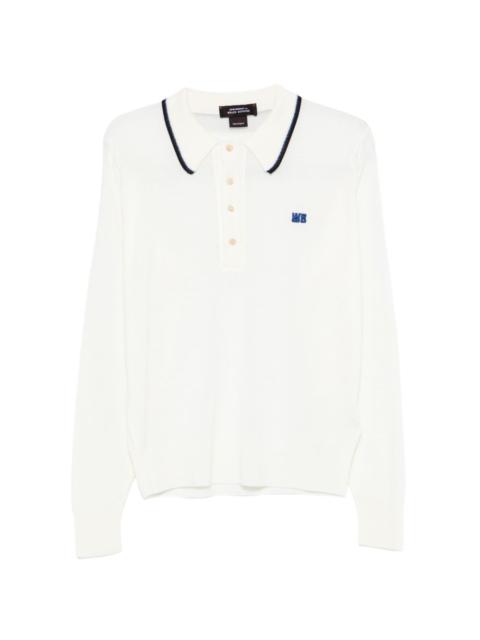 x John Smedley logo-embroidery polo shirt