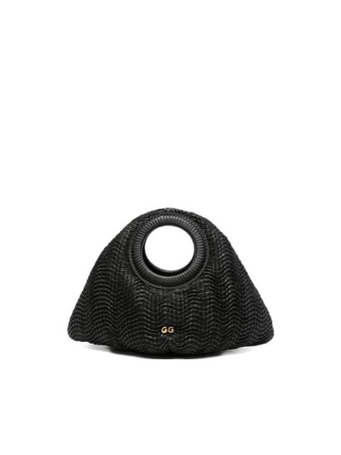 Thais wave-textured top-handle tote bag