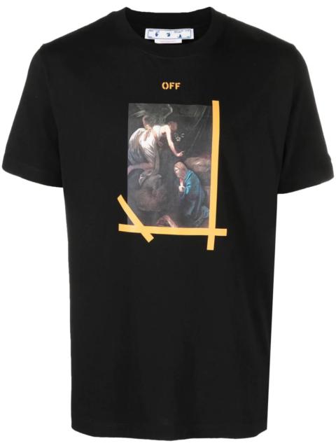 Off-white Off-white Men Arrow Carav Ann Slim S S Tee 