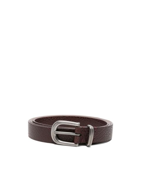 textured buckle belt