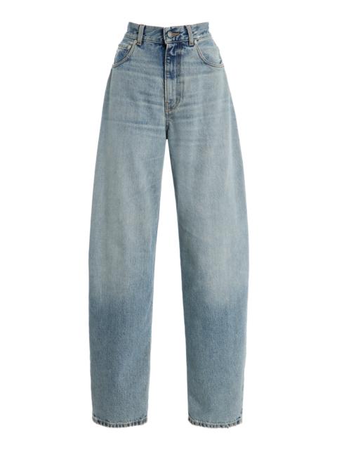 Bibi Rigid Mid-Rise Balloon-Leg Jeans light wash