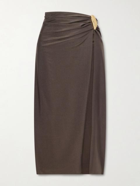 Eiana Stretch Satin-jersey Coverup