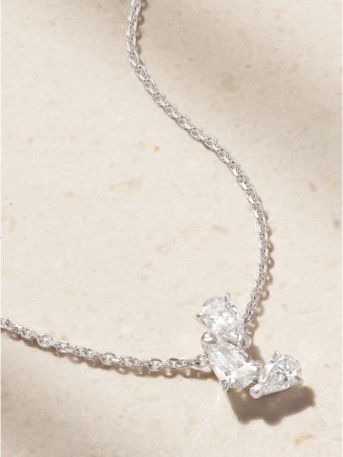 Serti Sur Vide 18-karat White Gold Diamond Necklace