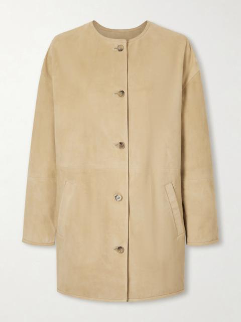 Waren Paneled Suede Jacket
