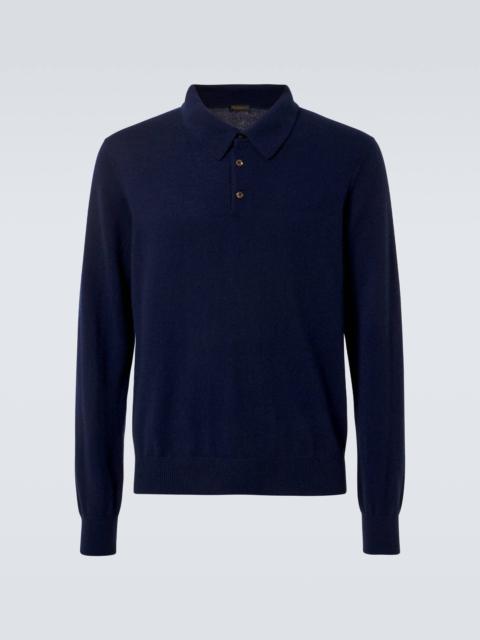 Cashmere polo shirt