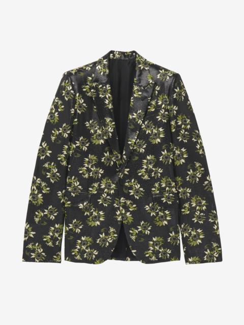 Sunflower Jacquard Single-breasted Jacket