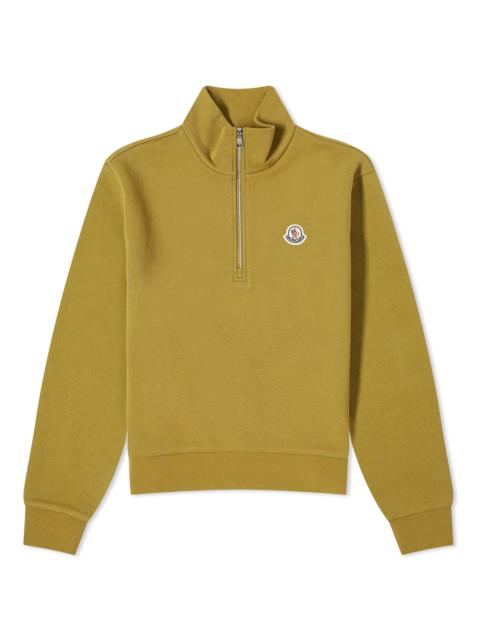 Moncler Badge Logo Quarter Zip Sweat