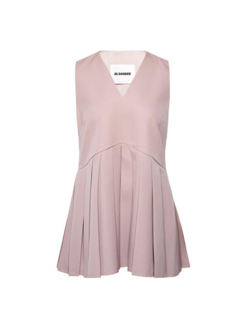 Sharp Wool Gabardine Top