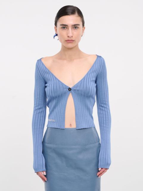 Rib-Knit Cardigan