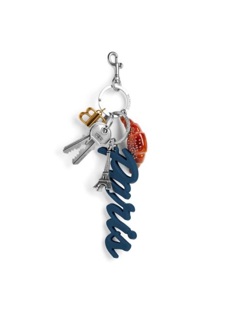 Women's Tourist Paris Croissant Charm/keychain in Multicolor