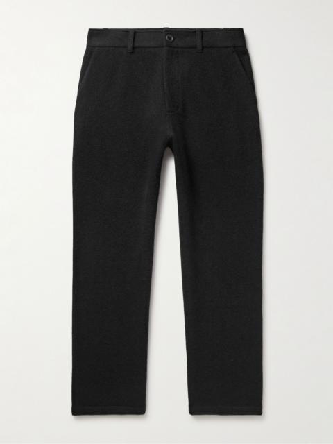 Straight-Leg Cashmere Trousers Black