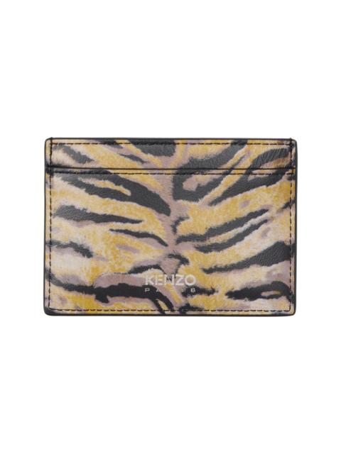 Yellow Kenzo Paris 'KENZO Tiger' Card Holder