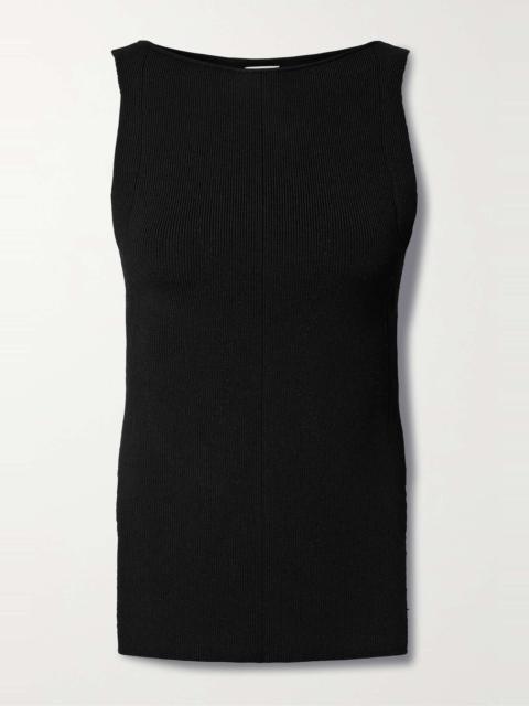 Evelyn ribbed-knit tank