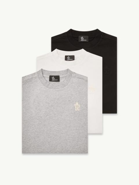 Logo Patch Cotton Blend T-Shirt (Three Pack)