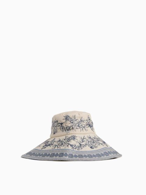 Villa Romantica Wide Brim Sunhat in Cream