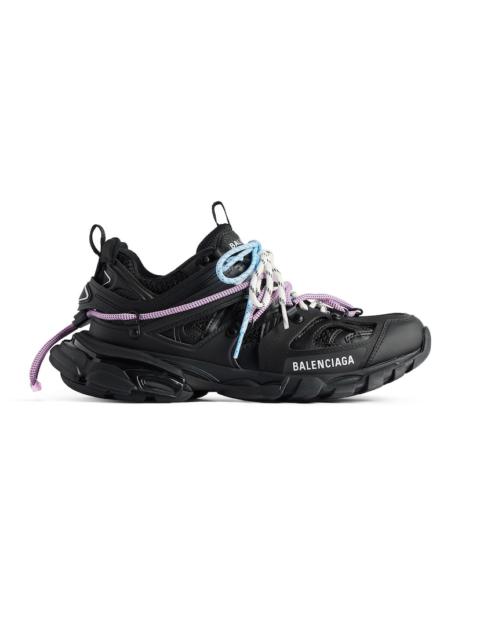 Women's Track Trail Laces Sneaker in Black/pink/blue/beige