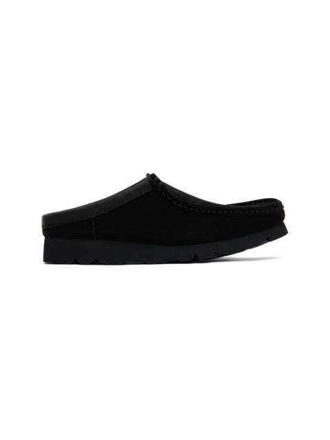 Black Wallabee Slip Loafers