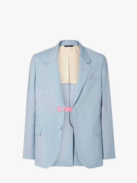 Jacket Light blue wool canvas blazer