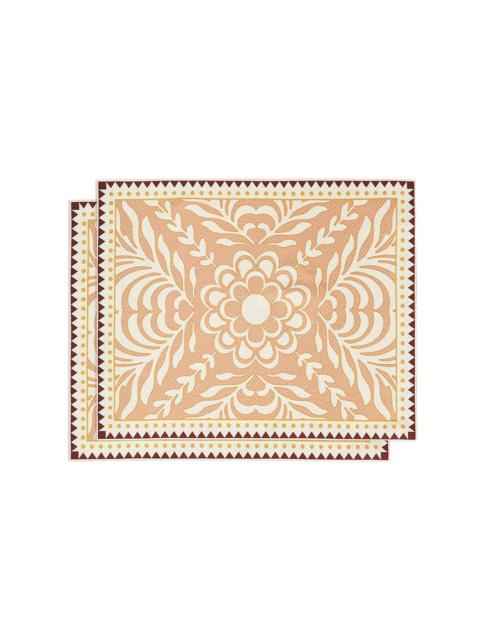 Herringbone Placements Set Of 2 - Tudor Pink