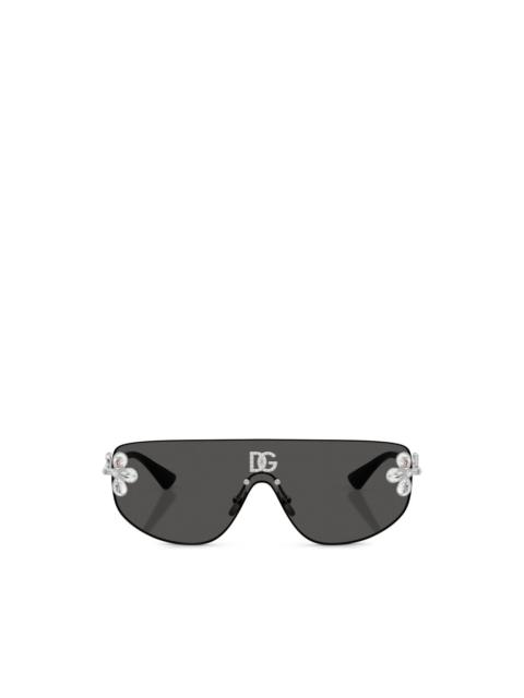 shield-frame sunglasses