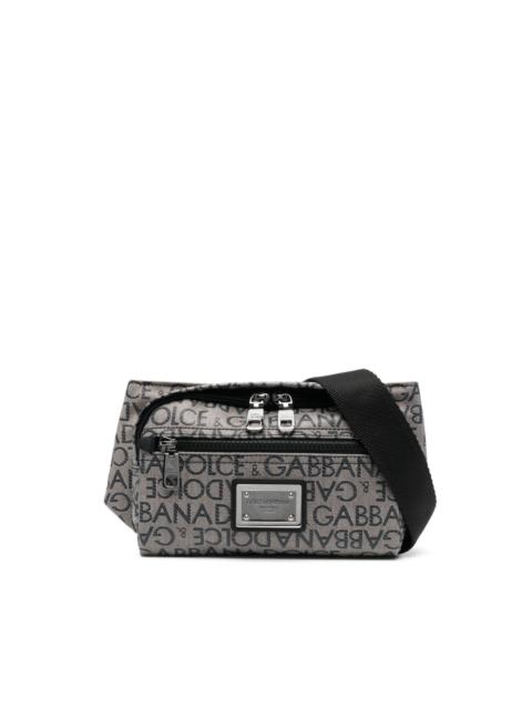 logo-print belt bag
