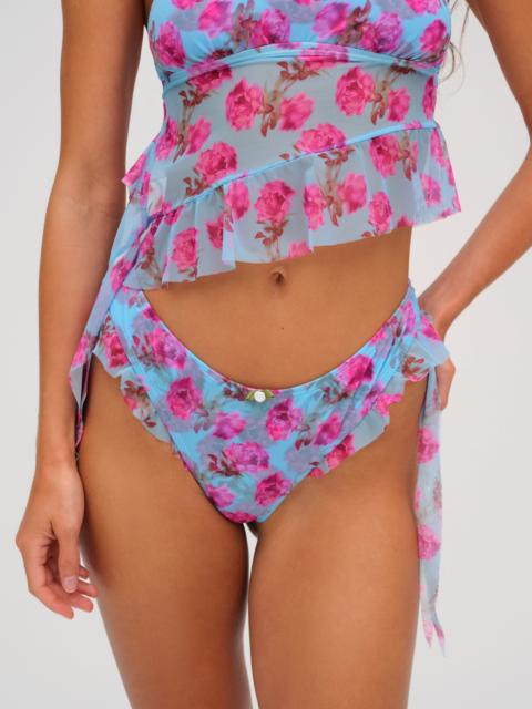 Floral Stems Ruffle Bikini Bottom