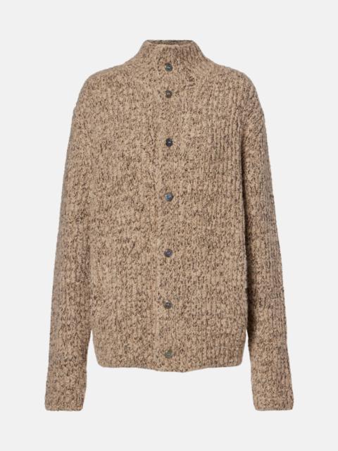 Cashmere bouclé cardigan
