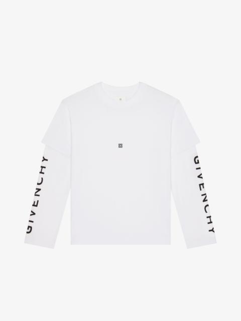 GIVENCHY CUT & LAYER T-SHIRT IN JERSEY