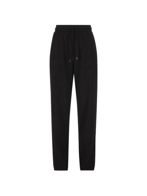 elasticated-waist track pants