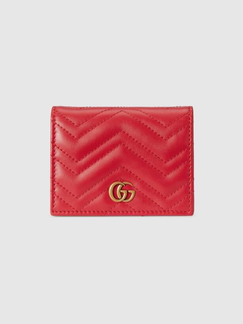 GG Marmont matelassé card case wallet