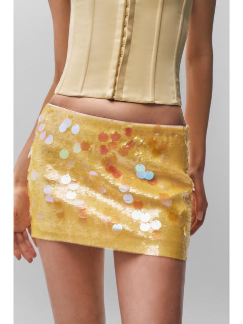 LOW RISE PAILLETTE SKIRT