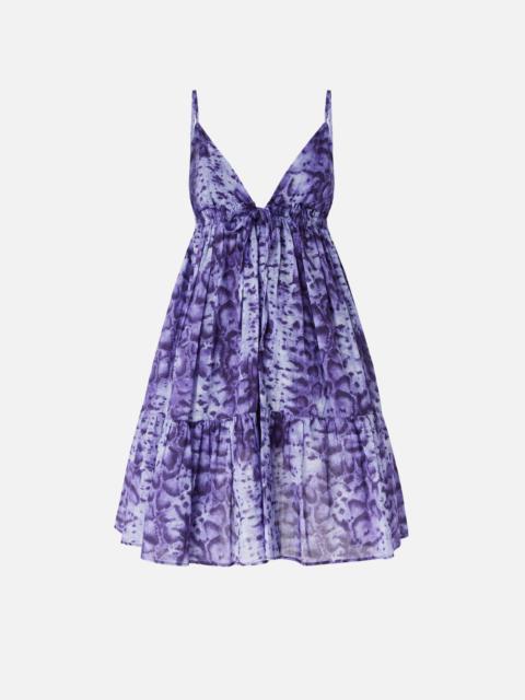 MINI DRESS WITH SNAKE PRINT