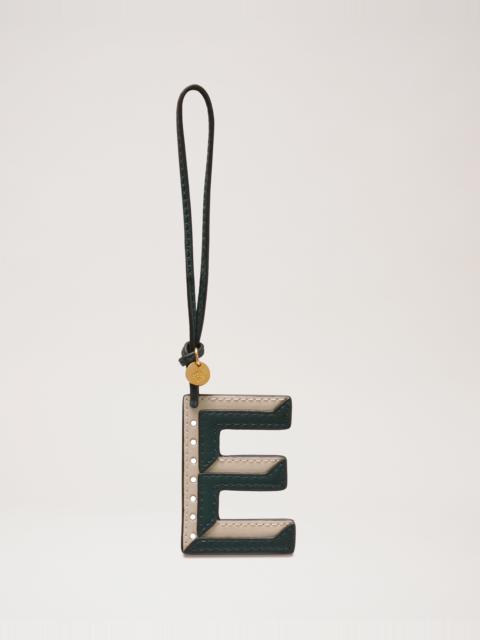 Bi-Colour Leather Keyring- E
Mulberry Green & Chalk Silky Calf