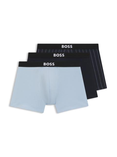 THREE-PACK OF STRETCH-COTTON BOXER BRIEFS